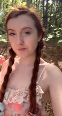 lick my labia in the woods