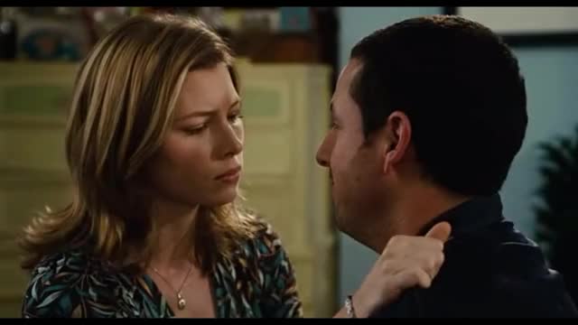 Adam Sandler Jessica Biel Hot Passionate Kiss Scene