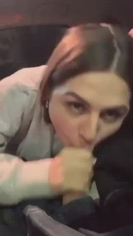 Blowjob Facial Public gif