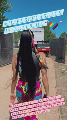 ass celebrity spandex gif