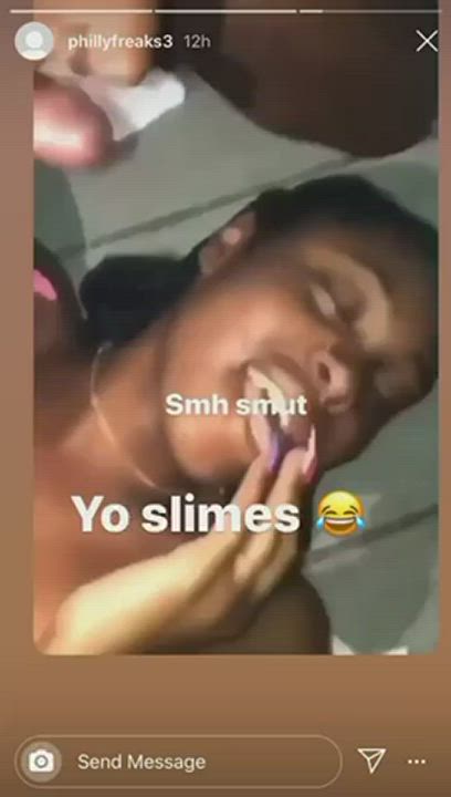 Cum In Mouth Cumshot Ebony gif