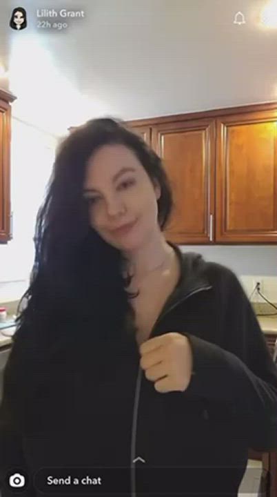 Busty Huge Tits Natural Tits gif
