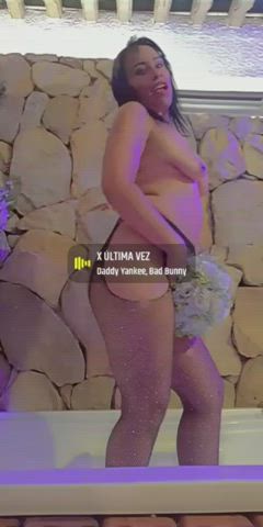 Bathroom Bathtub Butt Plug Latina MILF gif