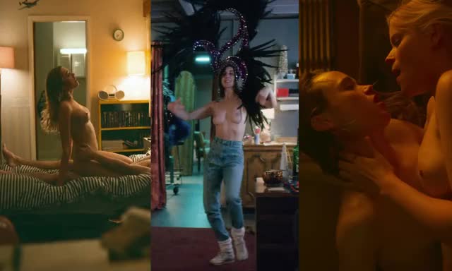 Bouncing boobs from Aimee Lou Wood, Alison Brie and Kate Mara