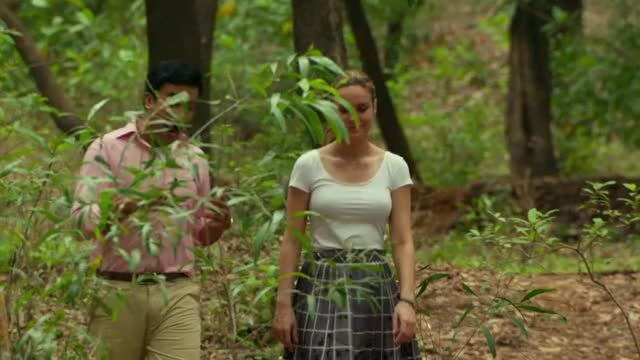 Brie Larson - Basmati Blues (2017) - wearing form-fitting white undershirt, and a