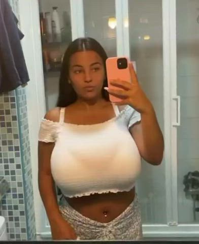 Bathroom Busty Selfie Porn GIF by marioman50