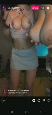 american big tits boobs friends gif