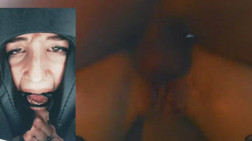 amateur anal anal play ass big tits cumshot gif