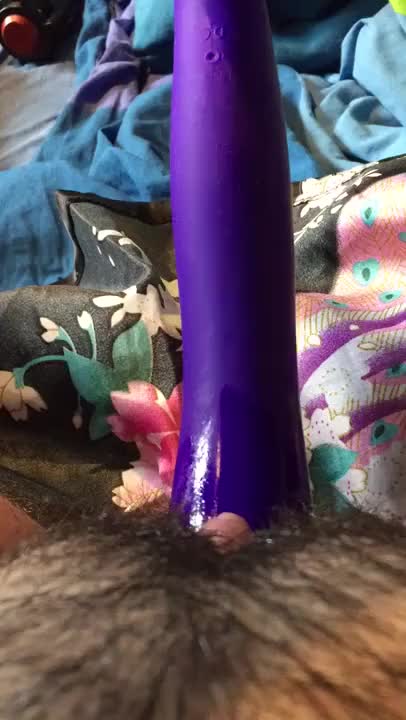 pov big purple dildo 