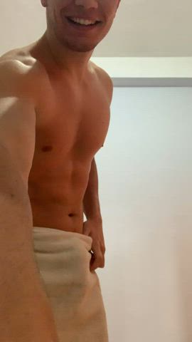 I'm naked for you now... You have to suck my dick