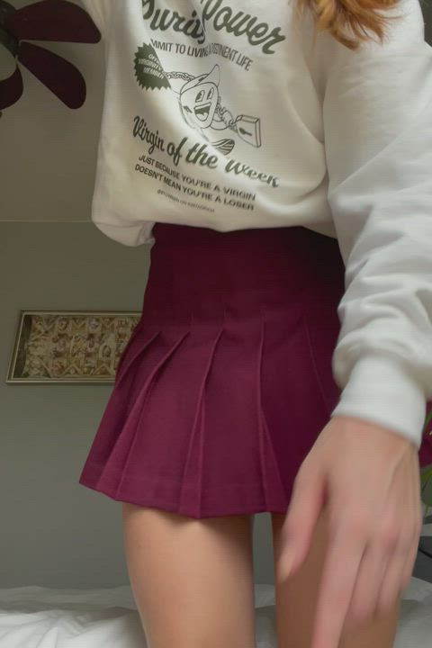 Why would I wear anything under this skirt?