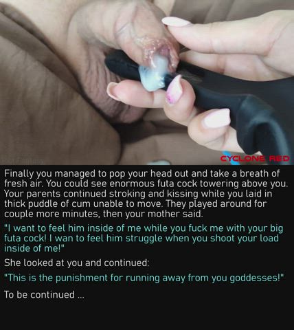 caption cum fetish giantess slave son step-mom tiny trans gif