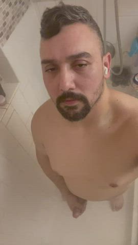 Stroking myself in the shower