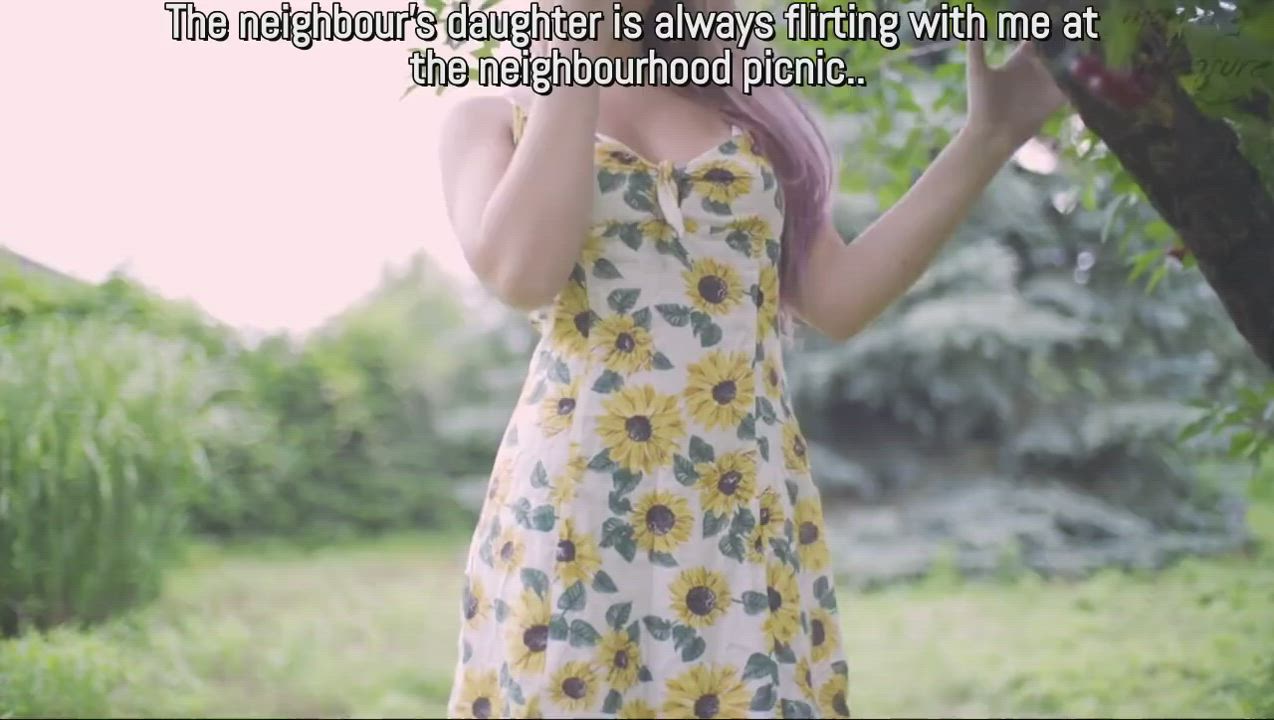 An outdoors Creampie for the neighbour's daughter