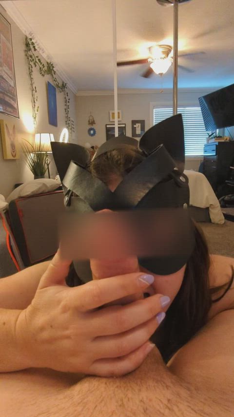 blowjob hotwife pov real couple sucking gif