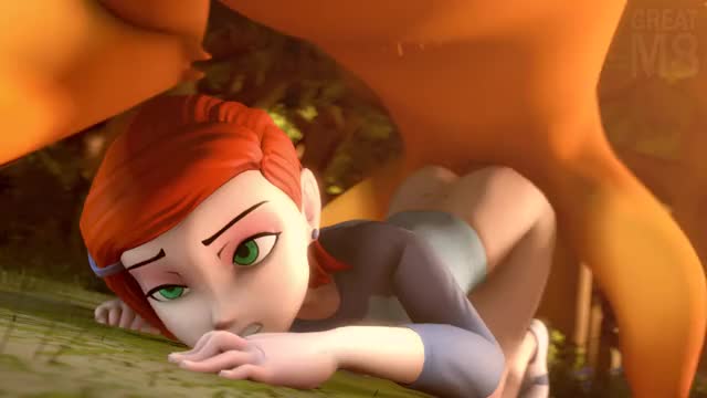 Ben_10, Gwen_Tennyson, Wildmutt, animated, greatm8, webm