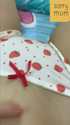 [19f] My panties may look innocent, but my wet little pussy shows how naughty I really