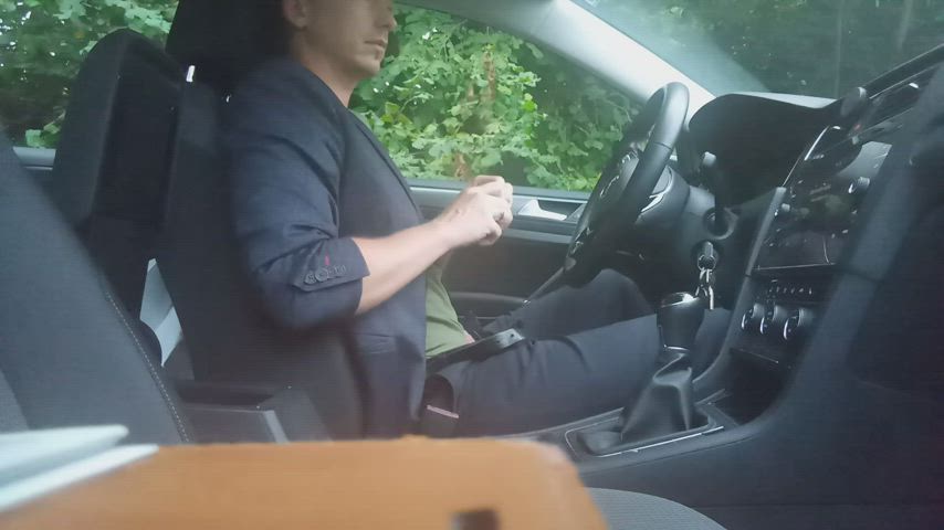 In the car