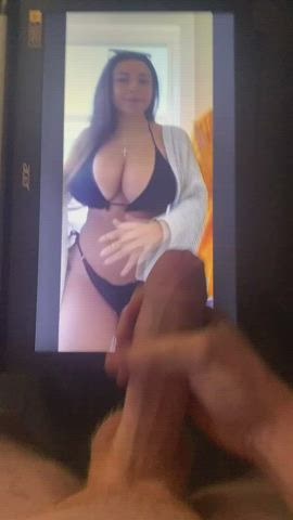 big dick big tits cum cumshot edging huge load moaning monster cock tribbing tribute