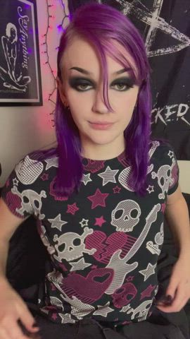 Boom you’ve been flashed! Now you have to kiss my tiny nipples 🖤