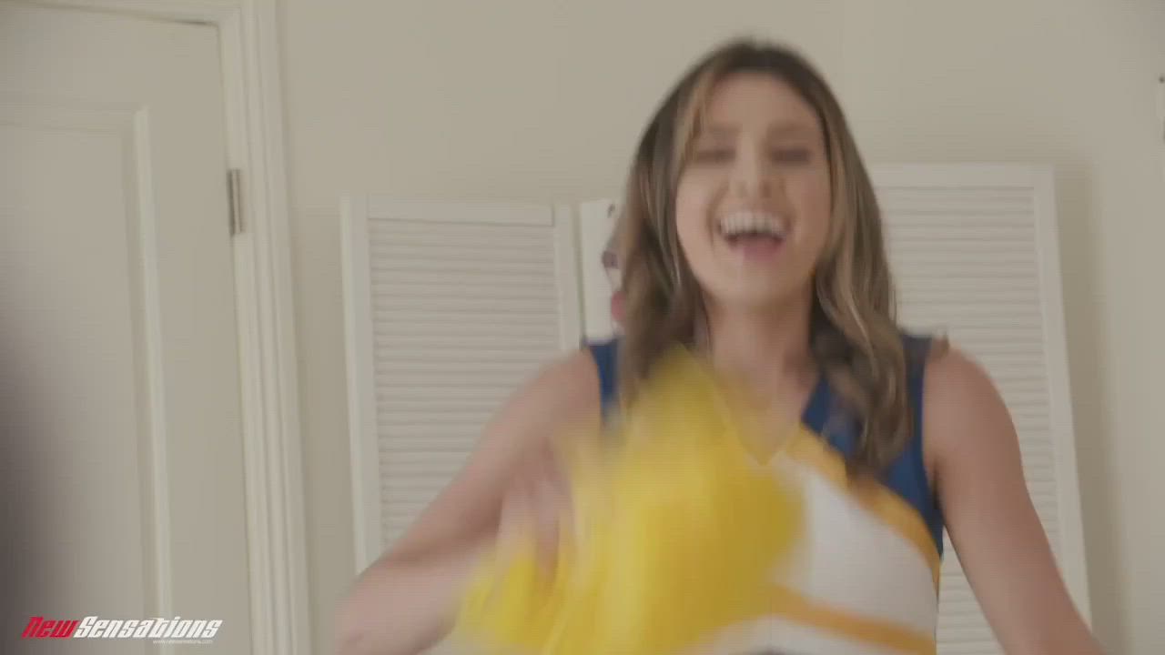 Kylie Rocket cheerleader blowjob and doggystyle