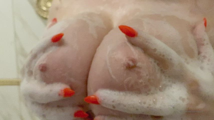 Shower Soapy Tits gif
