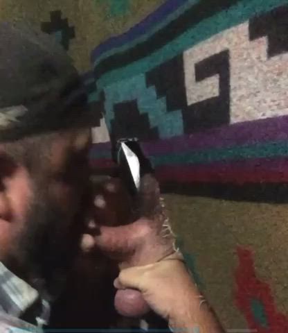 44 - Minneapolis. This hot married stud told me point blank, bouncing his cock off