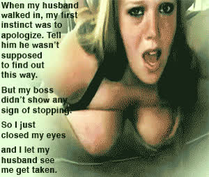 caption cheating cuckold doggystyle hotwife humiliation gif