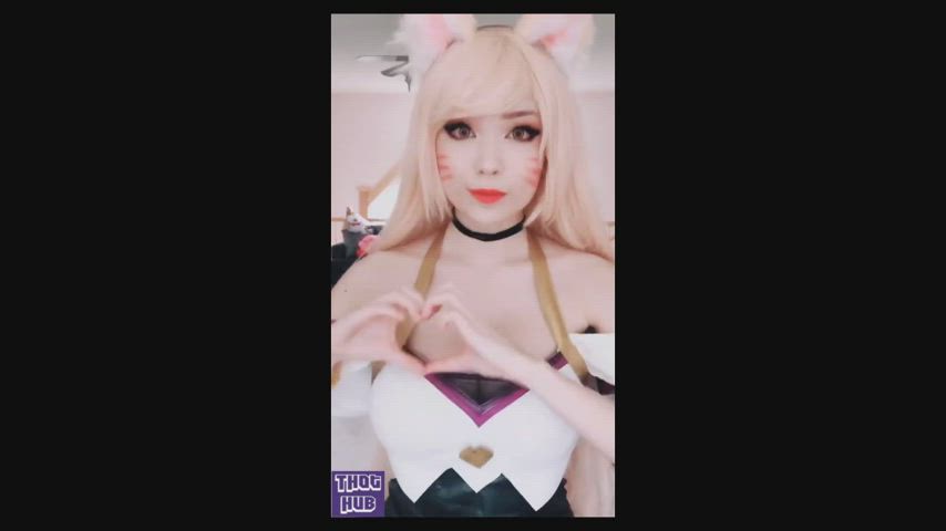 Asian Cute Dancing Model TikTok gif