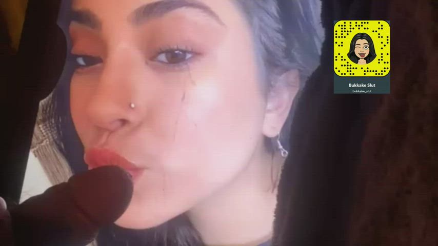 Cum Facial Latina Tribute gif