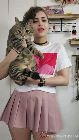 amateur boobs kitty onlyfans short hair small tits gif