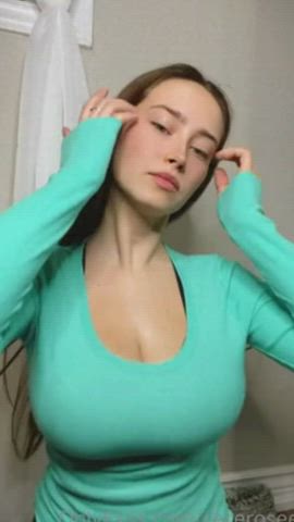 Big Tits Bouncing Tits Tease Teasing gif