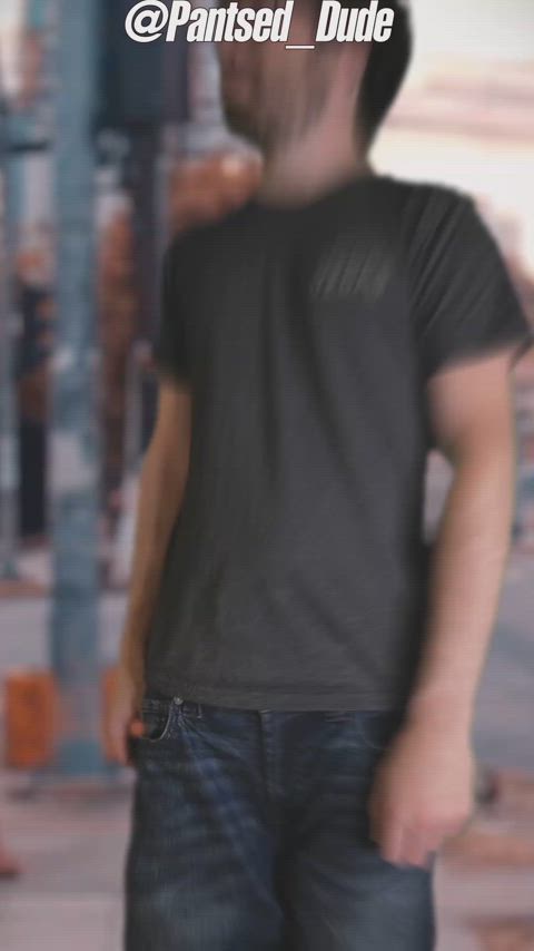 accidental big dick embarrassed gif