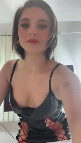 Ass Barely Legal Dress Latex Petite Short Hair Teen Tight Ass gif