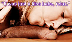 Just a kiss between friends, don't be paranoid.