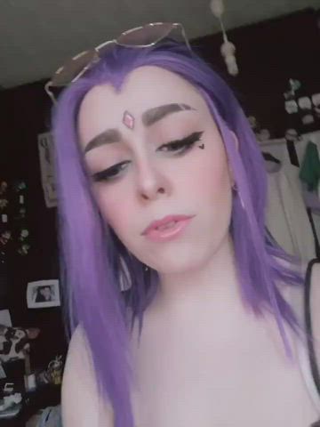 Ahegao Spit Tongue Fetish gif