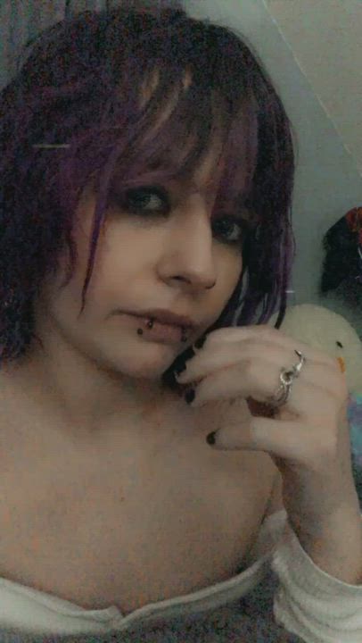 Lesbian Sucking Tongue Fetish gif