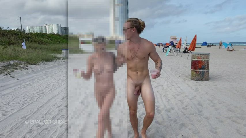 Censored Cock Outdoor gif