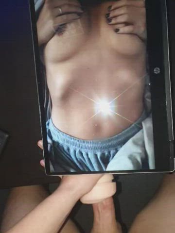 Fleshlight Masturbating Tits gif