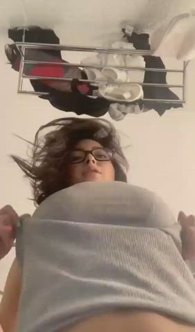 Erect Nipples Huge Tits Panties gif