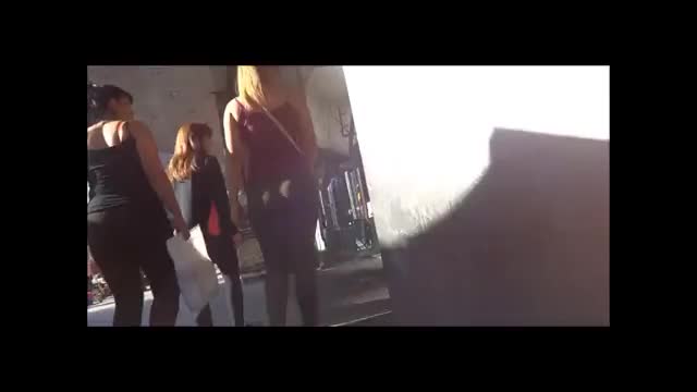 Cameltoe Spandex Bulge Leggings Candid Mix