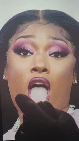 edging jerk off megan thee stallion tongue fetish tribbing gif