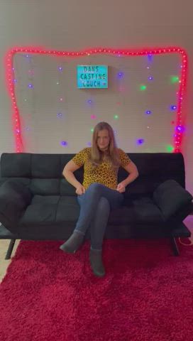 New milf on the couch! subscribe to see the after vid 😉