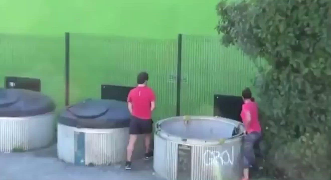 Outdoor Public Standing Doggy gif