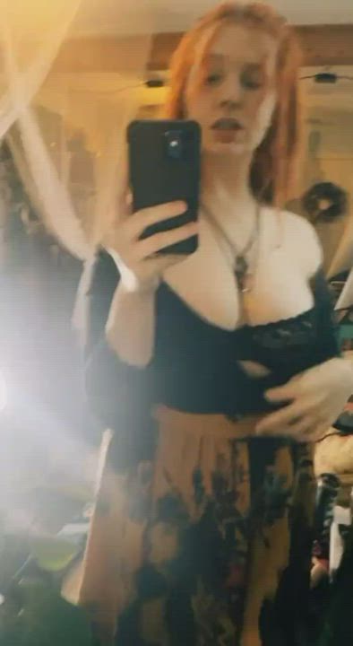 Big Tits Busty Flashing gif