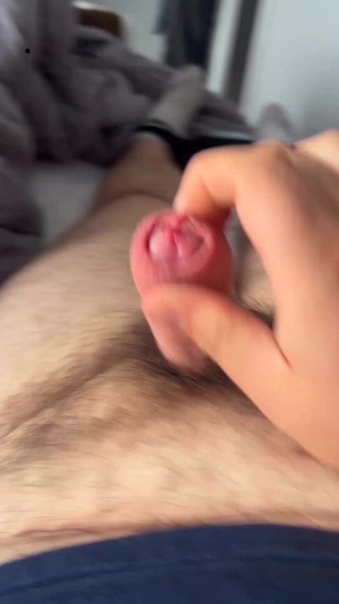 chubby cub cumshot precum gif