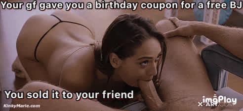 blowjob caption cute eye contact pornstar sara luvv sensual sucking thong gif