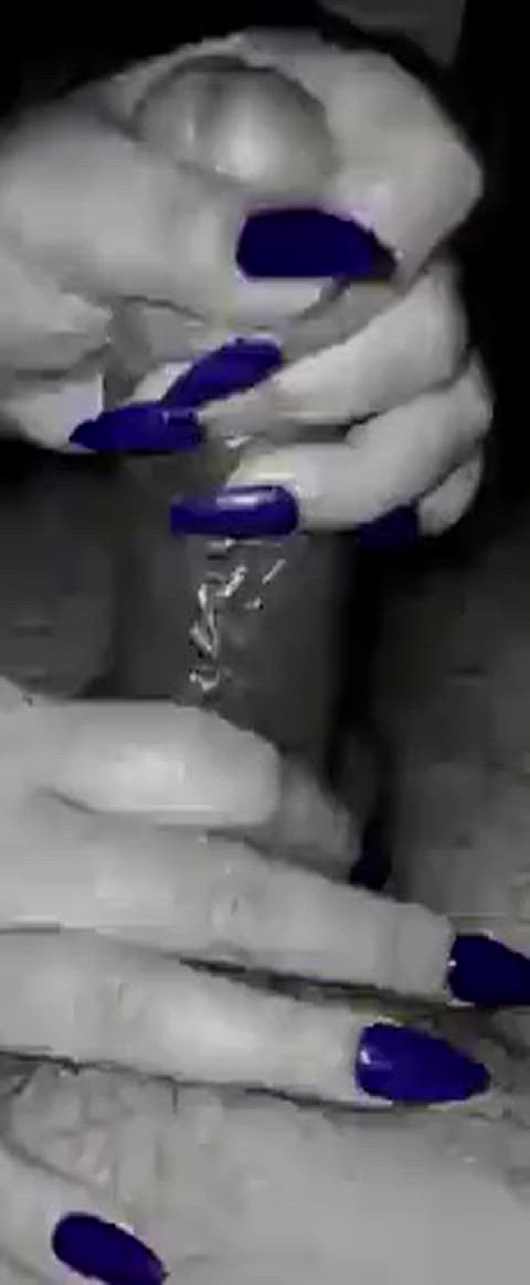 edging fetish handjob massage nails gif