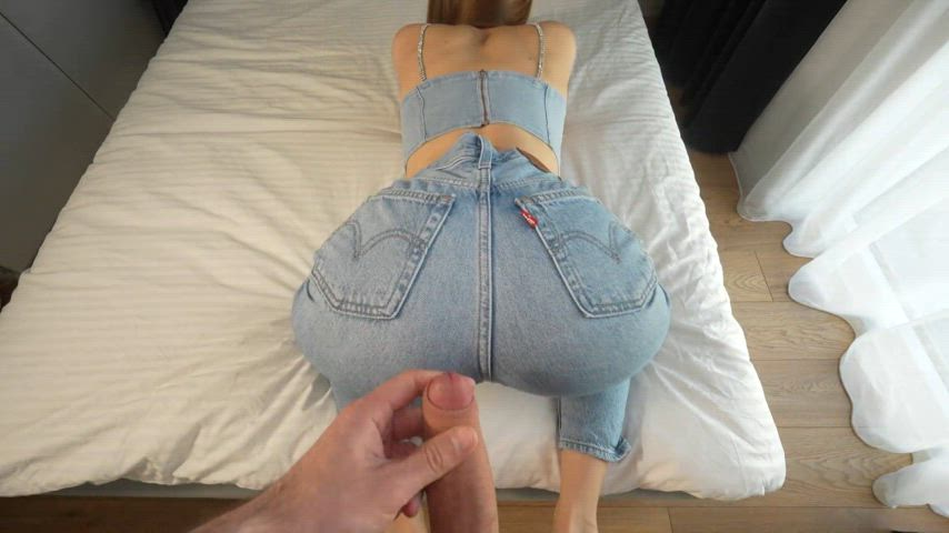 cum cum on ass cumshot jeans gif