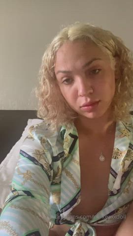 Big Tits Jerk Off Blonde Porn GIF by anotherfans | RedGIFs